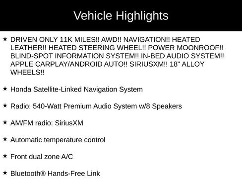 Used 2023 Honda Ridgeline RTL-E image 2