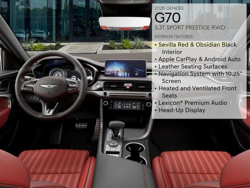 New 2026 Genesis G70 3.3T Sport Prestige RWD image 17