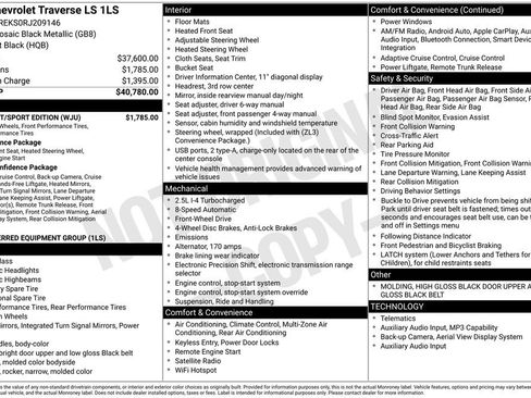Used 2024 Chevrolet Traverse LS w/ Midnight/Sport Edition FWD image 6