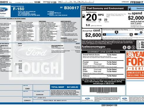 Used 2015 Ford F150 Lariat w/ Equipment Group 501A Mid AWD/4WD image 2