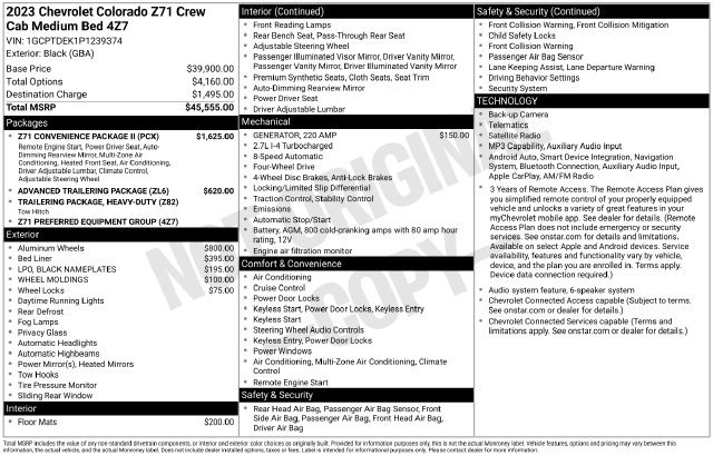 Certified 2023 Chevrolet Colorado Z71 w/ Z71 Convenience Package 2 AWD/4WD image 6