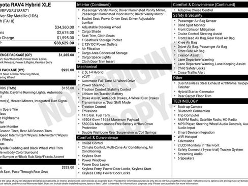 Used 2025 Toyota RAV4 XLE w/ Convenience Package AWD/4WD image 14