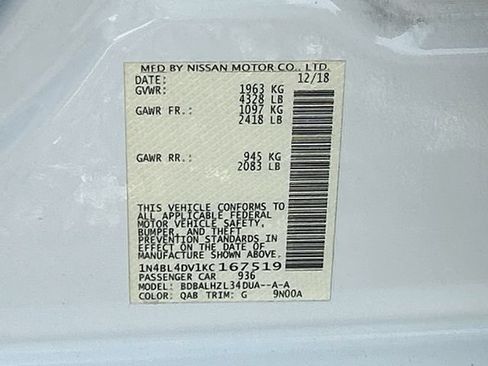 Used 2019 Nissan Altima 2.5 SV FWD image 31