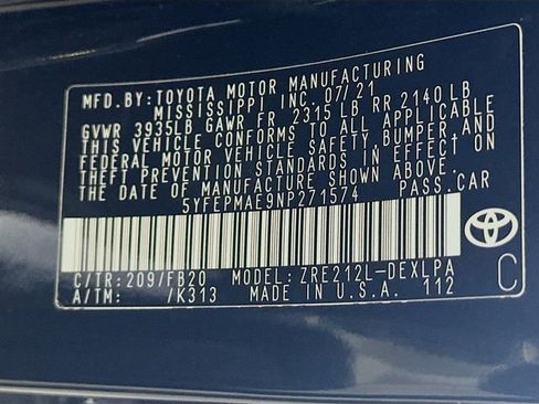 Certified 2022 Toyota Corolla LE image 30