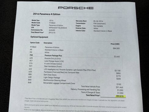 Used 2016 Porsche Panamera 4 Edition image 26