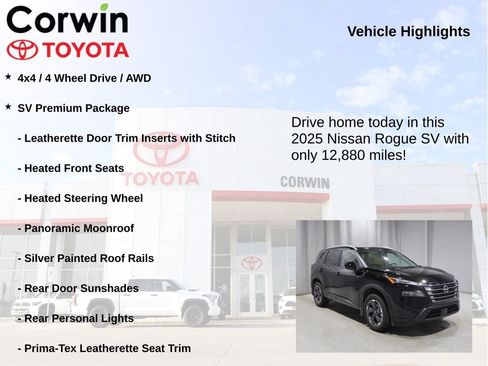 Used 2025 Nissan Rogue SV w/ SV Premium Package AWD/4WD image 7