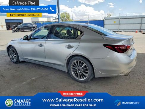 Used 2019 INFINITI Q50 Luxe w/ Essential Package (3.0T Luxe) RWD image 3