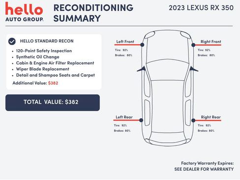 Used 2023 Lexus RX 350 Premium Plus w/ Accessory Package (Z1) FWD image 3