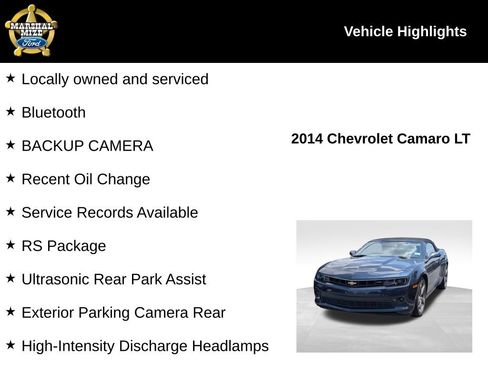 Used 2014 Chevrolet Camaro LT w/ RS Package RWD image 2