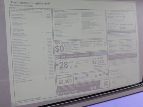 Used 2025 BMW X2 xDrive28i w/ Technology Package image 13