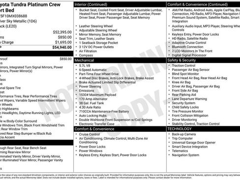 Used 2021 Toyota Tundra Platinum image 32