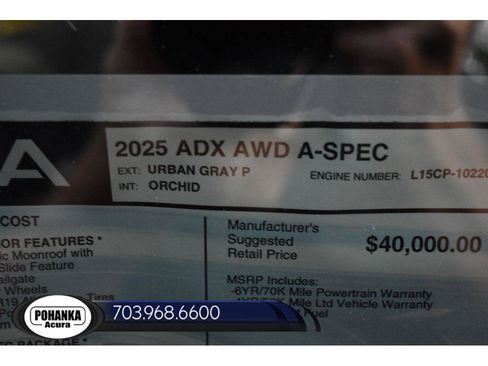 New 2025 Acura ADX A-Spec image 35