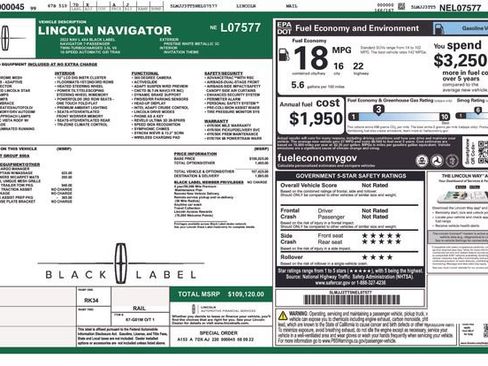 Used 2022 Lincoln Navigator L Black Label image 6