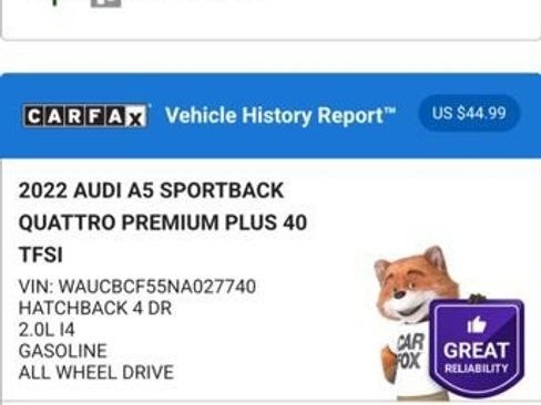 Used 2022 Audi A5 2.0T Premium Plus w/ Premium Plus image 43