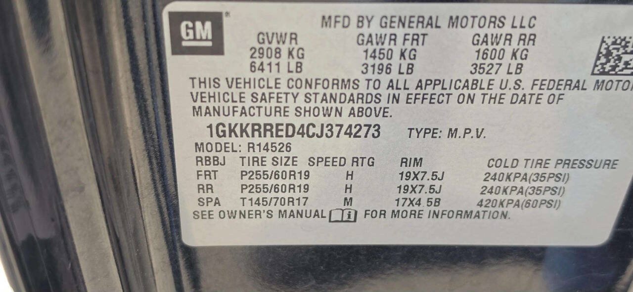 Used 2012 GMC Acadia SLT FWD image 9