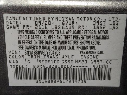 Used 2020 Nissan Sentra S FWD image 33