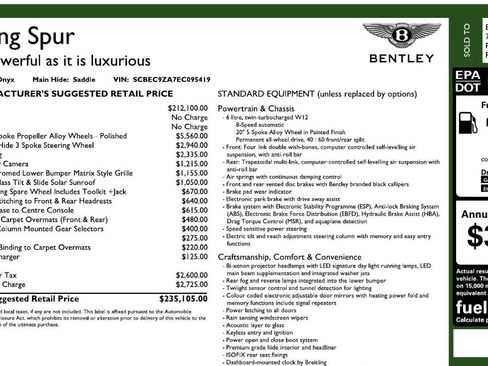 Used 2014 Bentley Flying Spur W12 AWD/4WD image 7