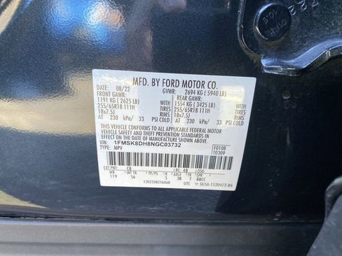 Certified 2022 Ford Explorer XLT w/ Equipment Group 202A image 34