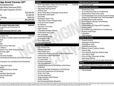 Used 2016 Dodge Grand Caravan SXT w/ Rear Park Assist Package FWD image 5