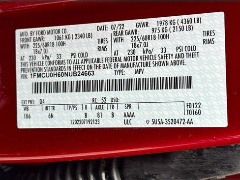 Used 2022 Ford Escape SEL FWD image 40