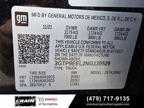 Used 2022 GMC Sierra 1500 AT4 w/ AT4 Premium Package AWD/4WD image 32