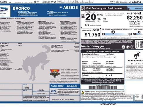 Used 2022 Ford Bronco Outer Banks image 20