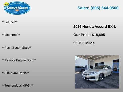 Used 2016 Honda Accord EX-L image 13