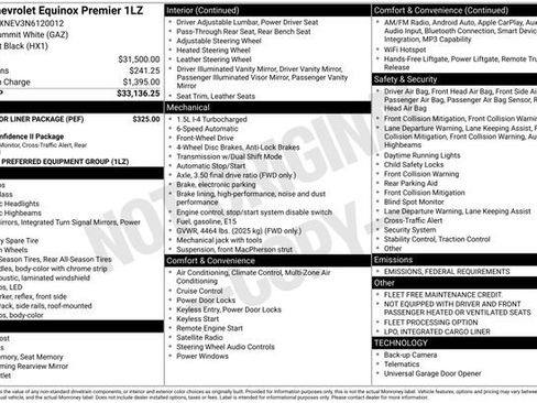 Used 2022 Chevrolet Equinox Premier w/ LPO, Floor Liner Package image 15