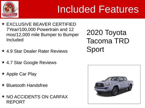 Used 2020 Toyota Tacoma TRD Sport AWD/4WD image 4