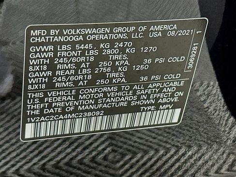 Used 2021 Volkswagen Atlas Cross Sport S FWD image 28
