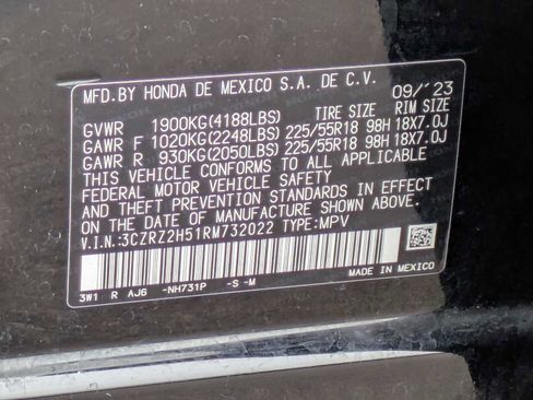 Certified 2024 Honda HR-V Sport image 31