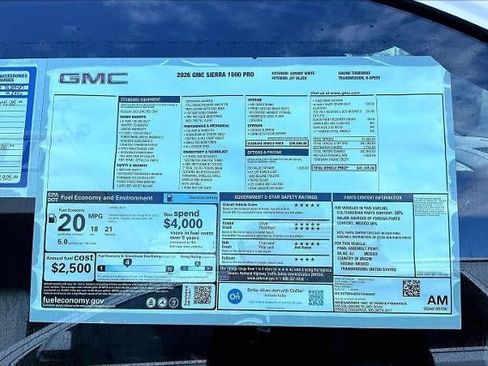 New 2026 GMC Sierra 1500 Pro w/ Pro Value Package RWD image 12