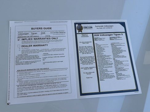 Certified 2026 Volkswagen Tiguan S FWD image 14
