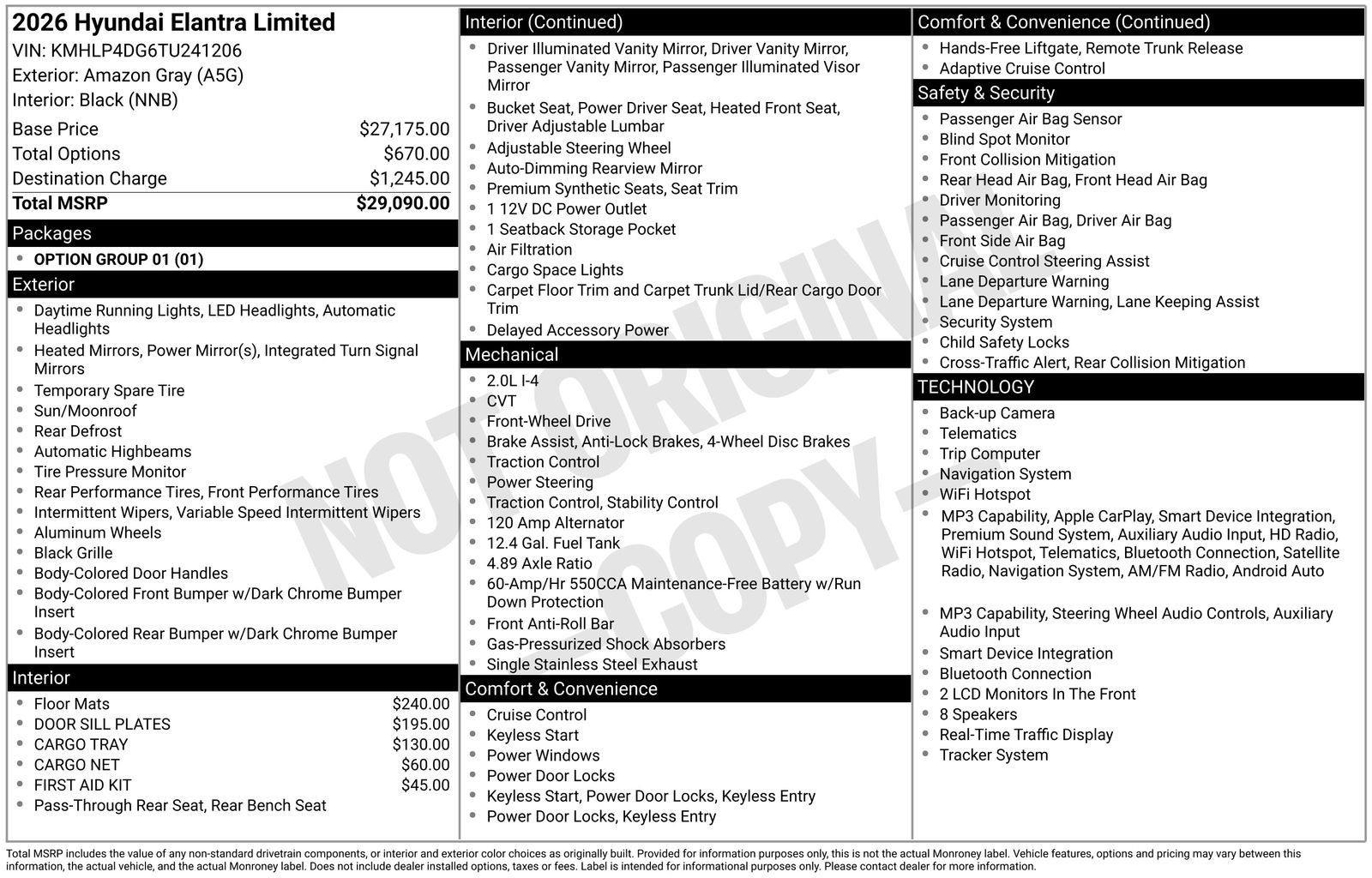 New 2026 Hyundai Elantra Limited FWD image 20