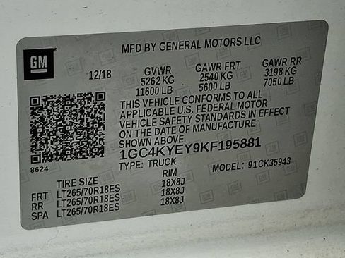 Certified 2019 Chevrolet Silverado 3500 High Country w/ Duramax Plus Package AWD/4WD image 28