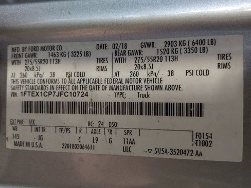 Used 2018 Ford F150 XL w/ Equipment Group 101A Mid RWD image 33