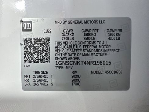 Used 2022 Chevrolet Tahoe LT w/ Luxury Package image 15