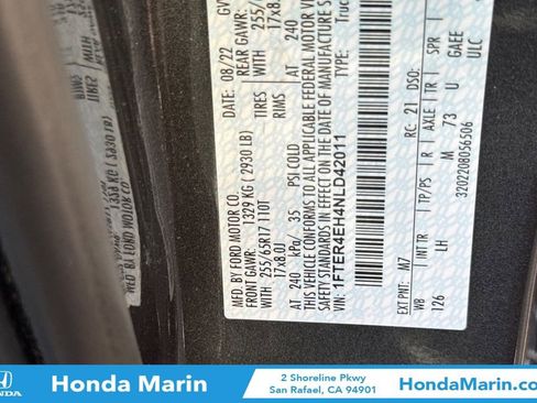 Used 2022 Ford Ranger XLT w/ Equipment Group 301A Mid image 35