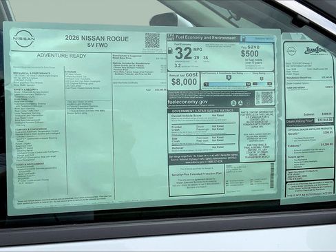 New 2026 Nissan Rogue SV image 14