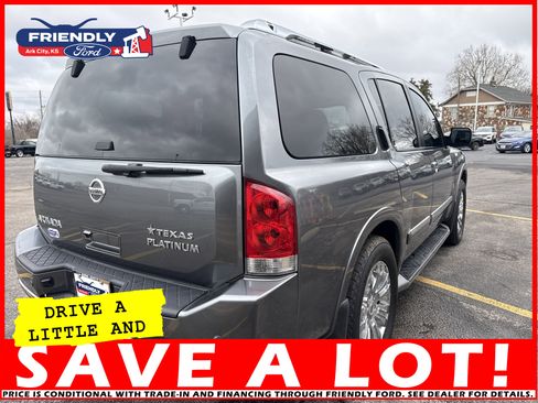 Used 2015 Nissan Armada Platinum w/ 2nd Row Captain Seat Package image 8