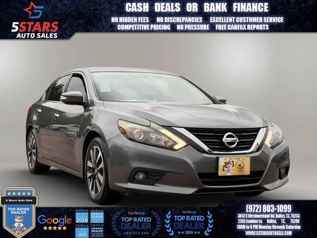 Used 2016 Nissan Altima 2.5 SL w/ 2.5 Technology w/LED Package FWD image 1