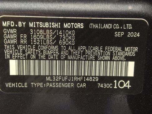 Used 2024 Mitsubishi Mirage G4 LE FWD image 33