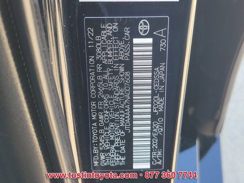 Certified 2022 Toyota Mirai XLE w/ Advanced Technology Package image 15