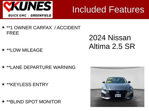 Used 2024 Nissan Altima 2.5 SR FWD image 3