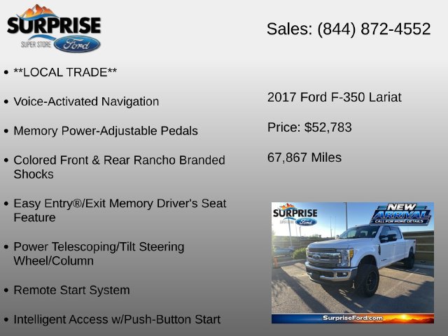 Used 2017 Ford F350 Lariat w/ Lariat Ultimate Package AWD/4WD image 16