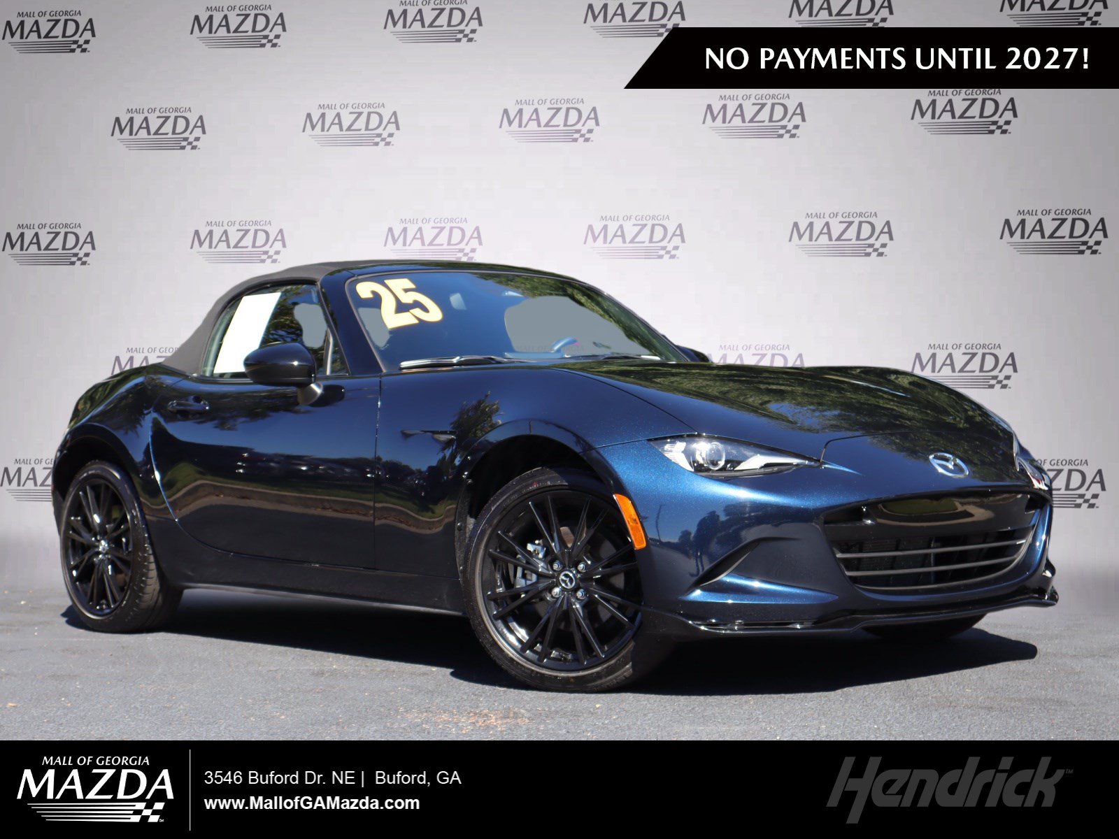 Certified 2025 MAZDA MX-5 Miata Club w/ Weather Package RWD image 1