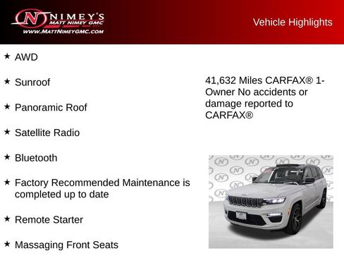 Used 2022 Jeep Grand Cherokee Summit AWD/4WD image 11
