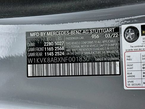 Certified 2022 Mercedes-Benz SL 55 AMG 4MATIC image 31