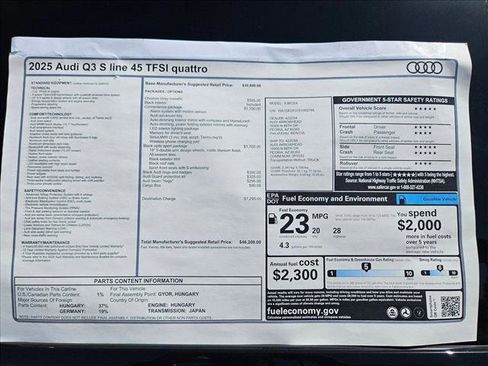 New 2025 Audi Q3 2.0T Premium image 17