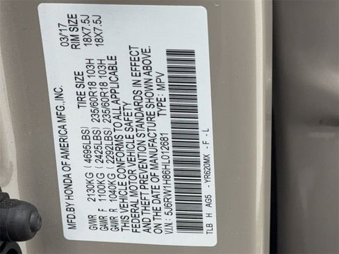 Used 2017 Honda CR-V EX-L image 57